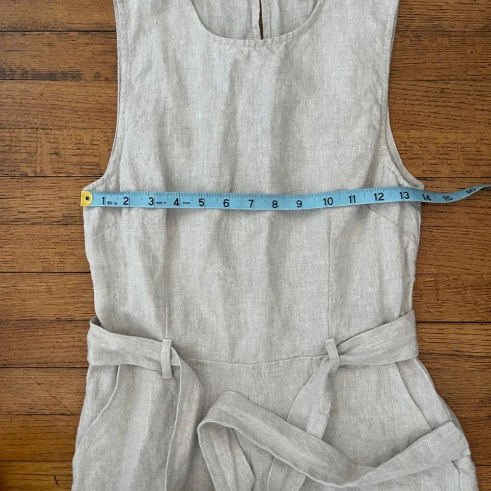 Reformation Naomi Linen Belted Jumpsuit Size 4
